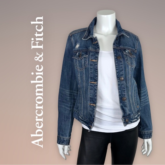 Abercrombie & Fitch Jackets & Blazers - A&F | Distressed Jean Jacket